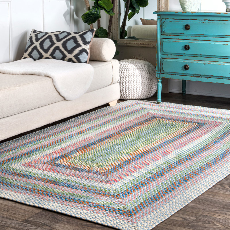 pink and green outdoor rug